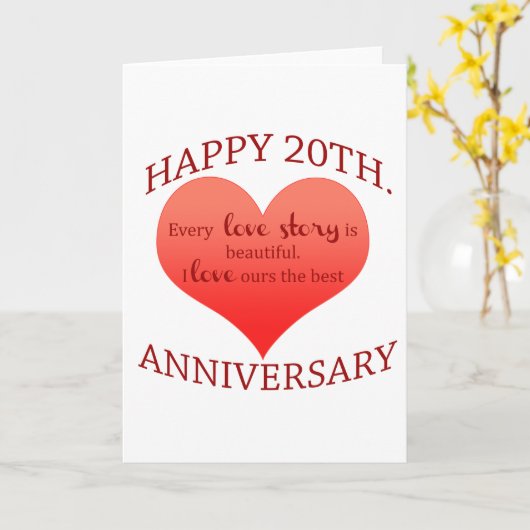 20e. Verjaardag Kaart (Gele Bloem)