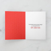 20e verjaardag Kat met hartballonkaart Kaart (Binnen)