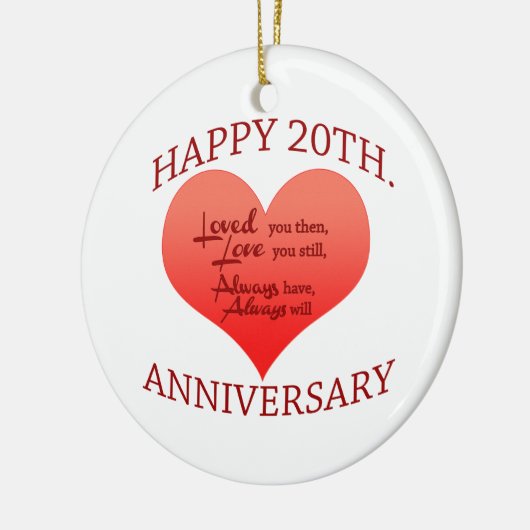 20e. Verjaardag Keramisch Ornament (Links)