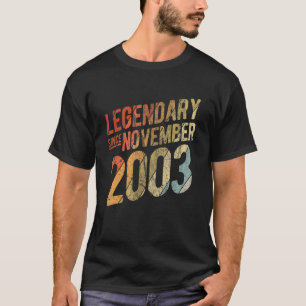 20e verjaardag legendarische sinds november 2003 2 t-shirt