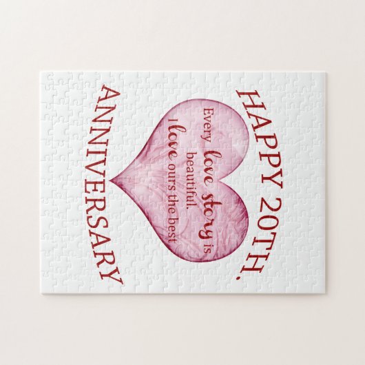 20e. Verjaardag Legpuzzel (Horizontaal)