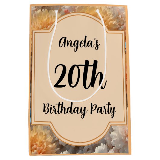 20e verjaardag medium cadeauzakje (Voorkant)