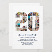 20e verjaardag nummer 20 aangepaste fotocollage kaart (Voorkant / Achterkant)