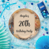 20e verjaardag papieren bordje (Feest)