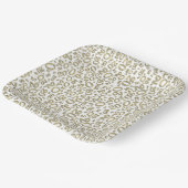 20e verjaardag Random Number Pattern Gold/White 20 Papieren Bordje (Gebogen)