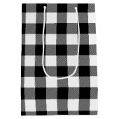 20e verjaardag ritssluiting op Buffalo Plaid   Medium Cadeauzakje (Achterkant)