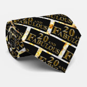 20e verjaardag stropdas (Opgerold)