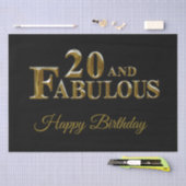 20e verjaardag  tissuepapier (Craft)