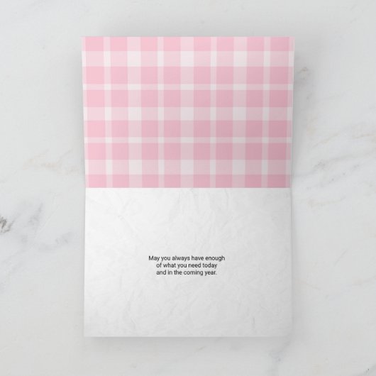 20e verjaardag toiletpapier rol op plaid kaart (Binnen)