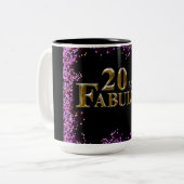20e verjaardag tweekleurige koffiemok (Voorkant links)