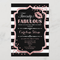 20e Verjaardag - Twenty Fabulous Black Roos Gold