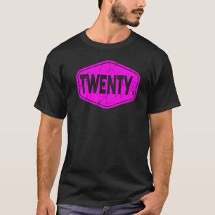 20e verjaardag van de 20-jarige jongen of meisje t-shirt