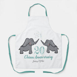 20e verjaardag van de bruiloft in china schattig s schort