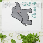 20e verjaardag van de bruiloft in china schattige  theedoek (Gevouwen)