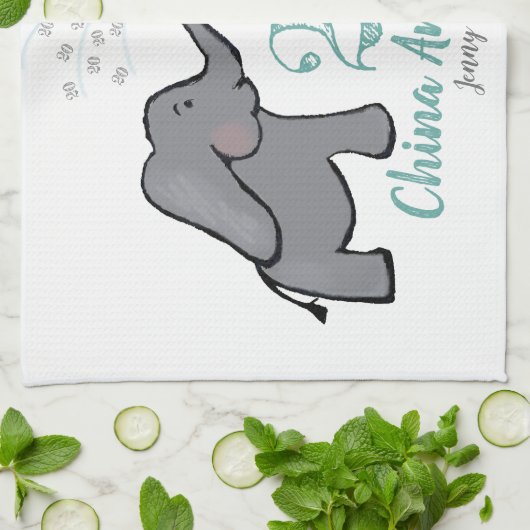 20e verjaardag van de bruiloft in china schattige theedoek (Gevouwen)