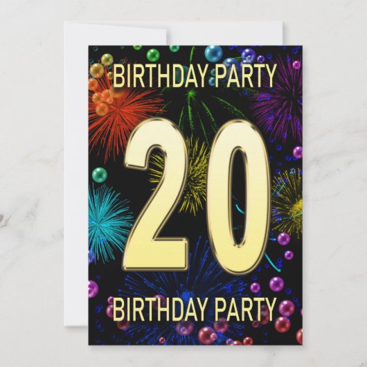 20e verjaardag van de Uitnodiging van het Vuurwerk (Voorkant)