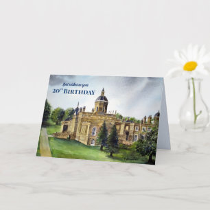 20e verjaardag Wishes Castle Howard York Painting Kaart