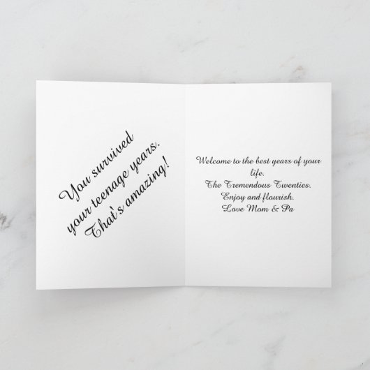 20e verjaardag zoon foto collage Sjabloon (Binnen)