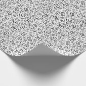 20e verjaardag zwart/wit Random Number Patroon 20 Cadeaupapier (Hoek)