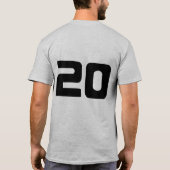 20e verjaardagsfeestje T-shirt (Achterkant)