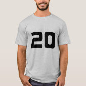 20e verjaardagsfeestje T-shirt (Voorkant)