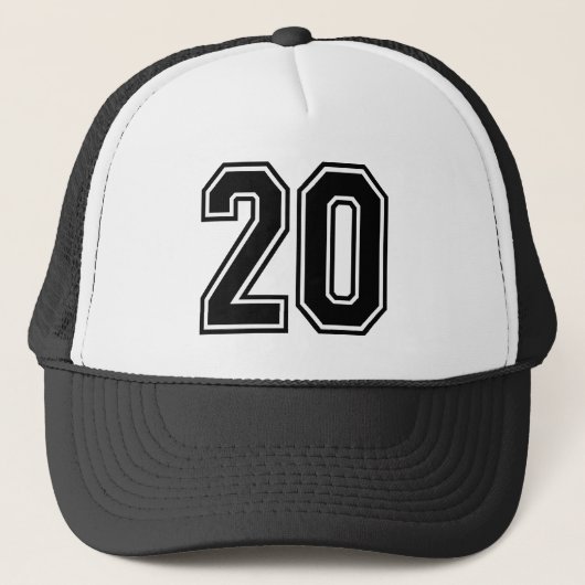 20e Verjaardagsfeestje Trucker Hoed Pet (Voorkant)