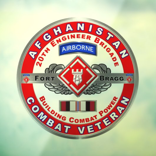 20e werktuigkundige brigade Afghanistan Veteraan Raamsticker (Vel 3)