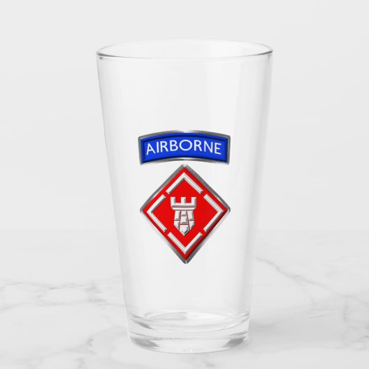 20e werktuigkundige Brigade-Airborne Gepersonalise Glas (Voorkant)