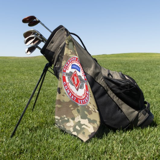 20e werktuigkundige brigade golfhanddoek (Groen)