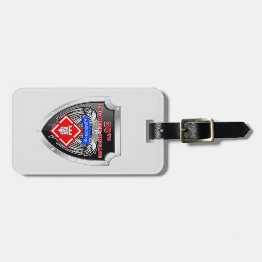 20e werktuigkundige brigade-in de lucht bagagelabel (Voorkant horizontaal)