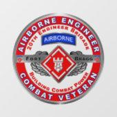 20e werktuigkundige brigade-in de lucht raamsticker (Vel)