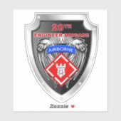 20e werktuigkundige brigade-in de lucht sticker (Vel)
