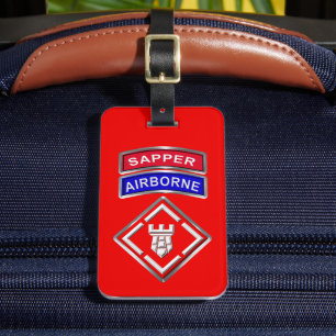 20e werktuigkundige brigade-saffer bagagelabel