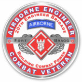 20e werktuigkundige brigade sticker (Voorkant)