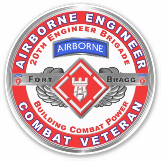 20e werktuigkundige brigade sticker (Voorkant)