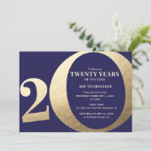 20e zakelijke Jubileum Kaart (Staand voorkant)