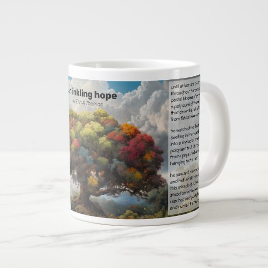 20oz Mok met 'een inkling hoop' van Erin A Thomas (Voorkant rechts)