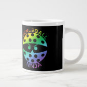 20oz Rainbow pickleball ninja met naam Grote Koffiekop (Rechts)