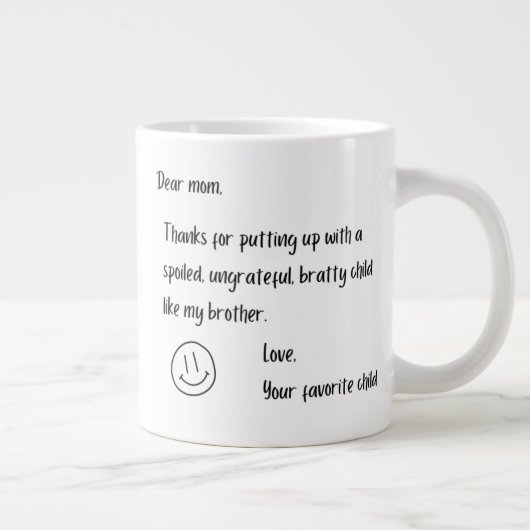 20oz Undankbaar Brother-mok Grote Koffiekop (Rechts)