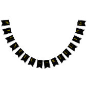 '20s Black and Gold Gatsby Wedding Bunting Flags' Vlaggetjes (Alle)