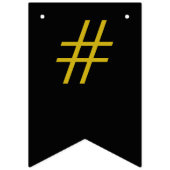 '20s Black and Gold Gatsby Wedding Bunting Flags' Vlaggetjes (Eerste vlag)