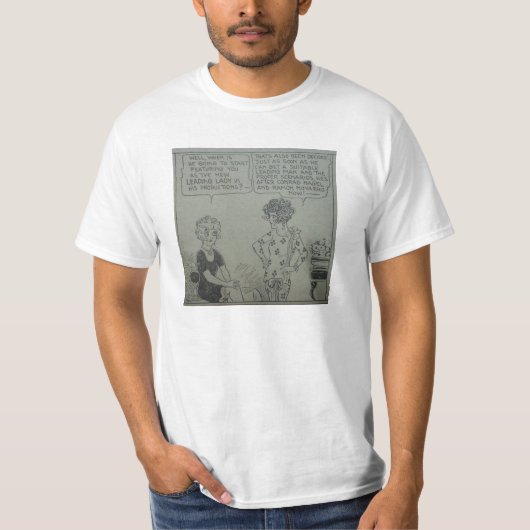 '20s Comic Strip Silent Movie Starlets Shirt (Voorkant)
