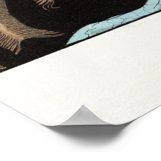 20's Flapper Vrouw Portret Kunst Poster (Hoek)