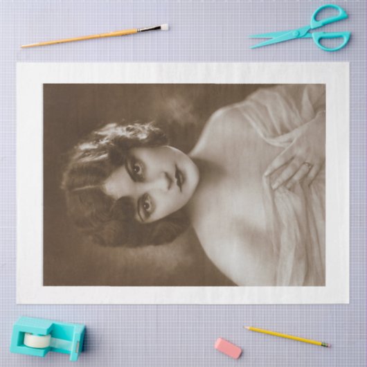  '20s-Girl-ontkoppeling' Tissuepapier (Craft)
