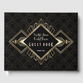  20s Gold Black Great Gatsby Gastenboek (Voorkant)
