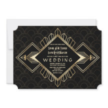 20s Gold Black Great Gatsby Wedding