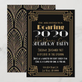 20s Nieuwe Jaren Eve 2020 Partij Kaart (Voorkant / Achterkant)