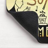 20s Retro Art Deco Inspirerend Sunny Demeanor Muismat (Hoek)