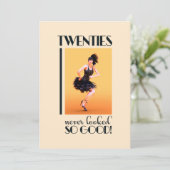 20s Verjaardag  Custom Kaart (Staand voorkant)