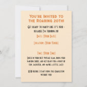 20s Verjaardag  Custom Kaart (Achterkant)